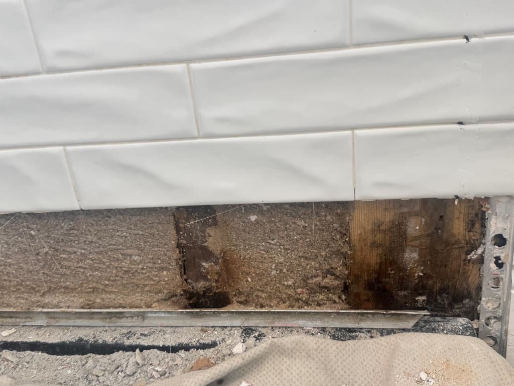 Why shower waterproofing matters before tile installation.